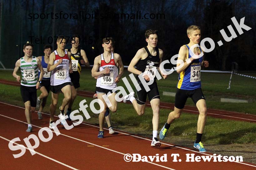 1500 metres, North East Grand Prix No. 1, Monkton on Wednesday, April 28th, 2021. Photo: David T. Hewitson/Sports for All Pics